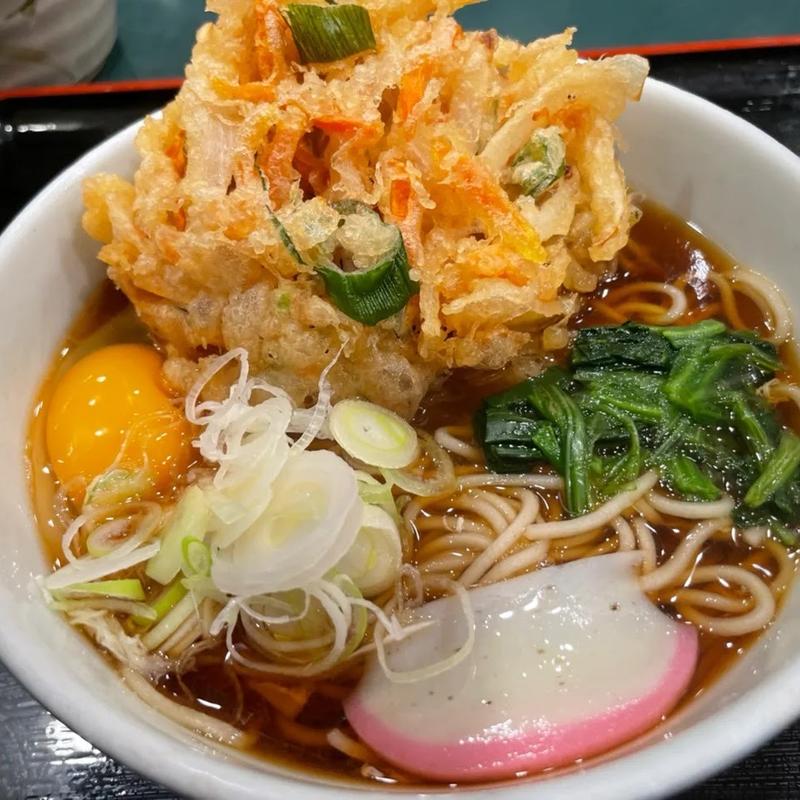 かき揚げ玉子そば(小諸そば 朝霞台店)