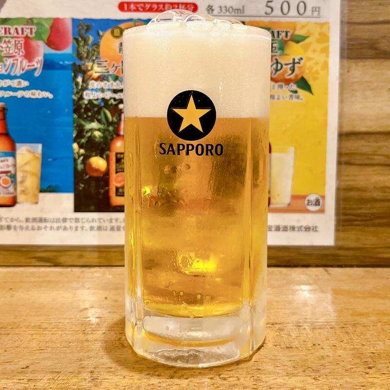 生ビール(創作生蕎麦 梟小路)