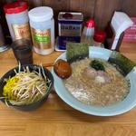 モーニングサービスラーメン、ネギ丼(ラーメンショップ椿 松伏店)