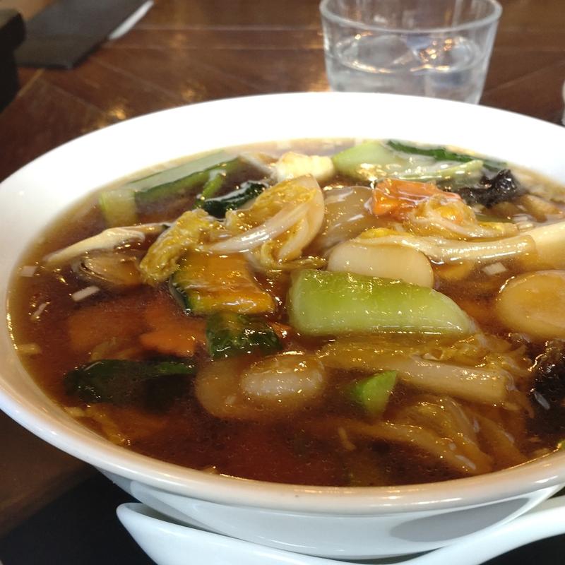 五目あんかけ汁そば(中華料理 頤和園（いわえん）天神店)