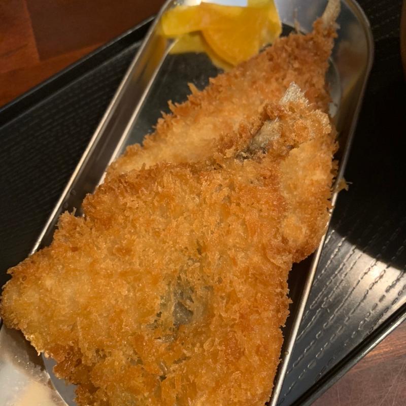 アジフライ(2尾、小ごはん付)(くれ星製麺屋 )