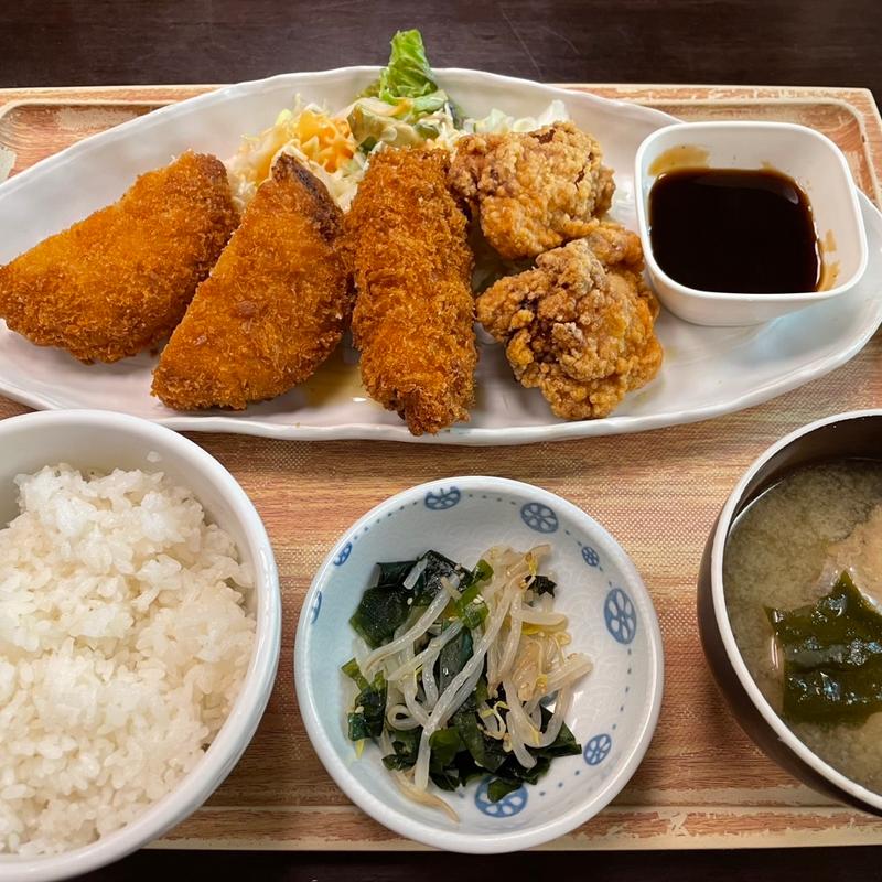 ミックスフライ定食(魚豊　人形町店)