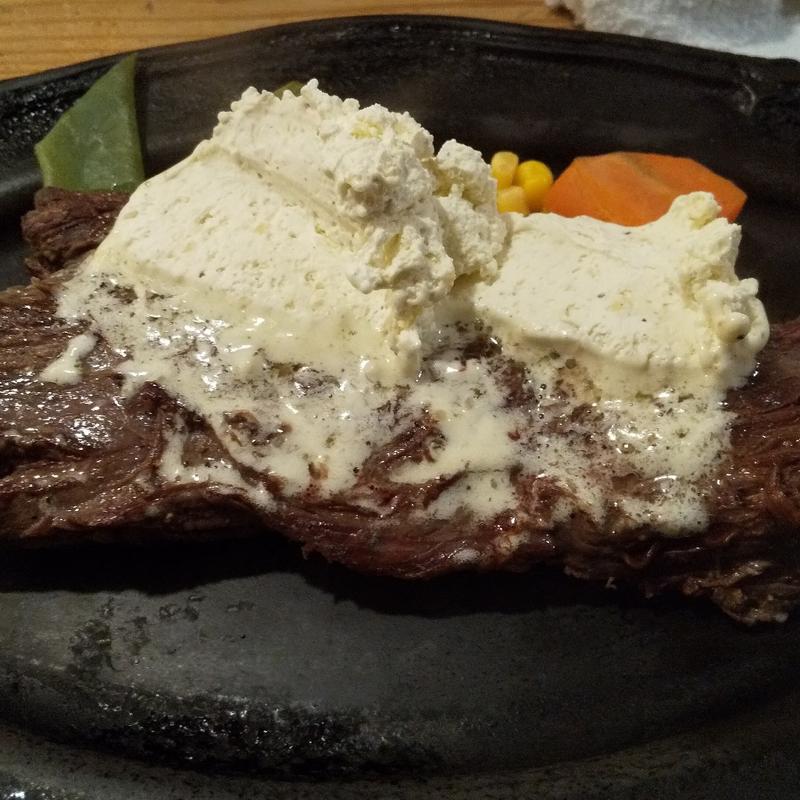 ガーリックバターステーキ(ステーキハウスB&M グランデュオ蒲田店)