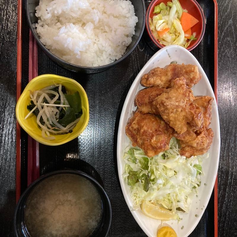 若どりのから揚げ定食(三陸)