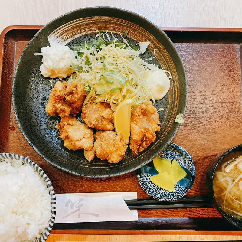 から揚げ　ライス(大)(すずのおむすび本店/和食すずなり)