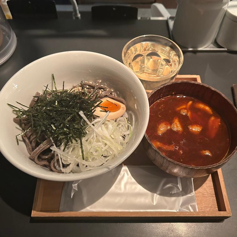 鶏辛味蕎麦　温泉つけ(酢重正之・楽)