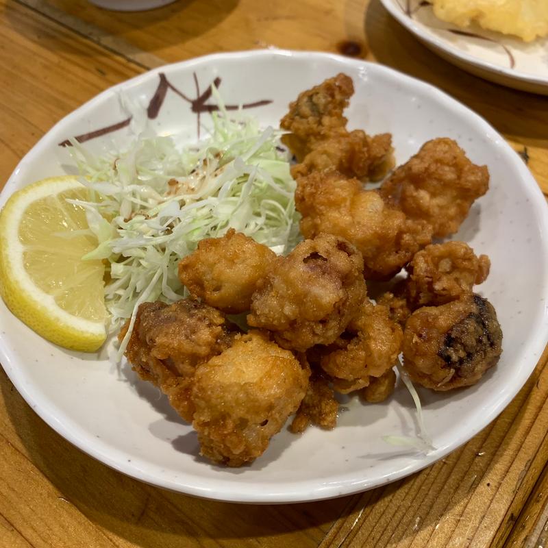 たこ唐揚げ(海鮮屋台 おくまん 堂山店)