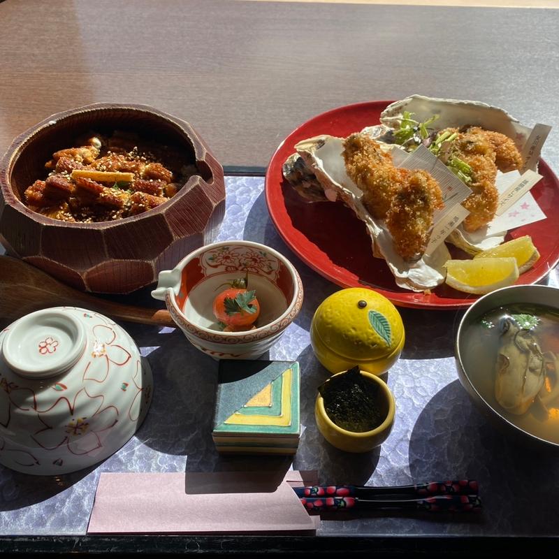 究極のかきフライ産地食べ比べ御膳(中盛)(田里津庵 （たりつあん）)