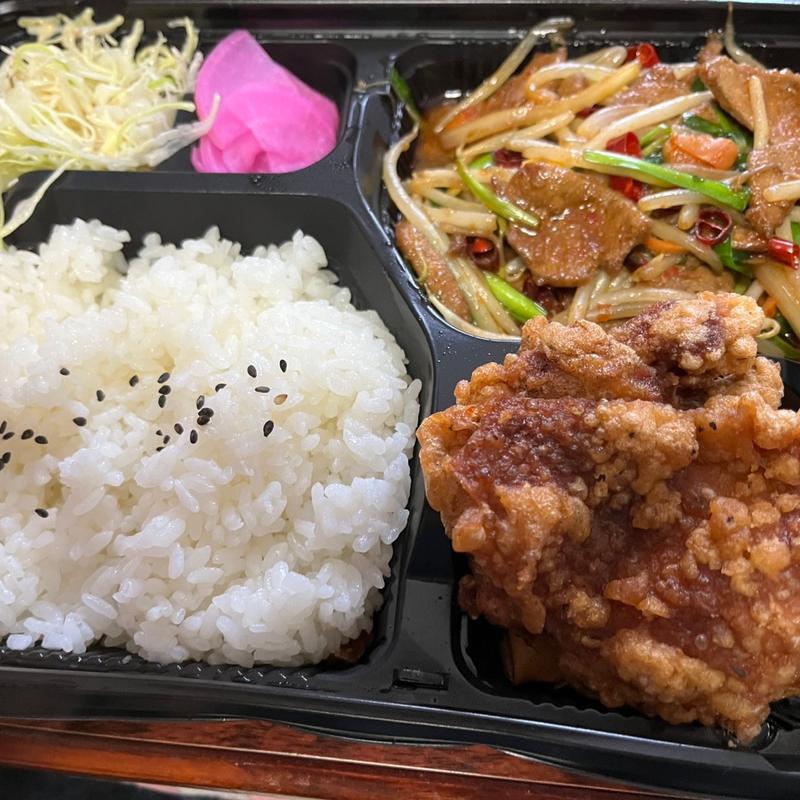 ニラレバー弁当(台湾料理 萬福)