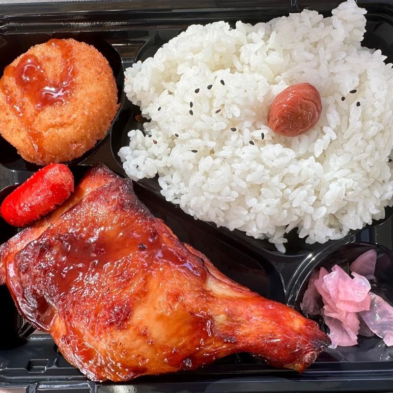 ローストチキンレッグ弁当(お弁当屋さん)