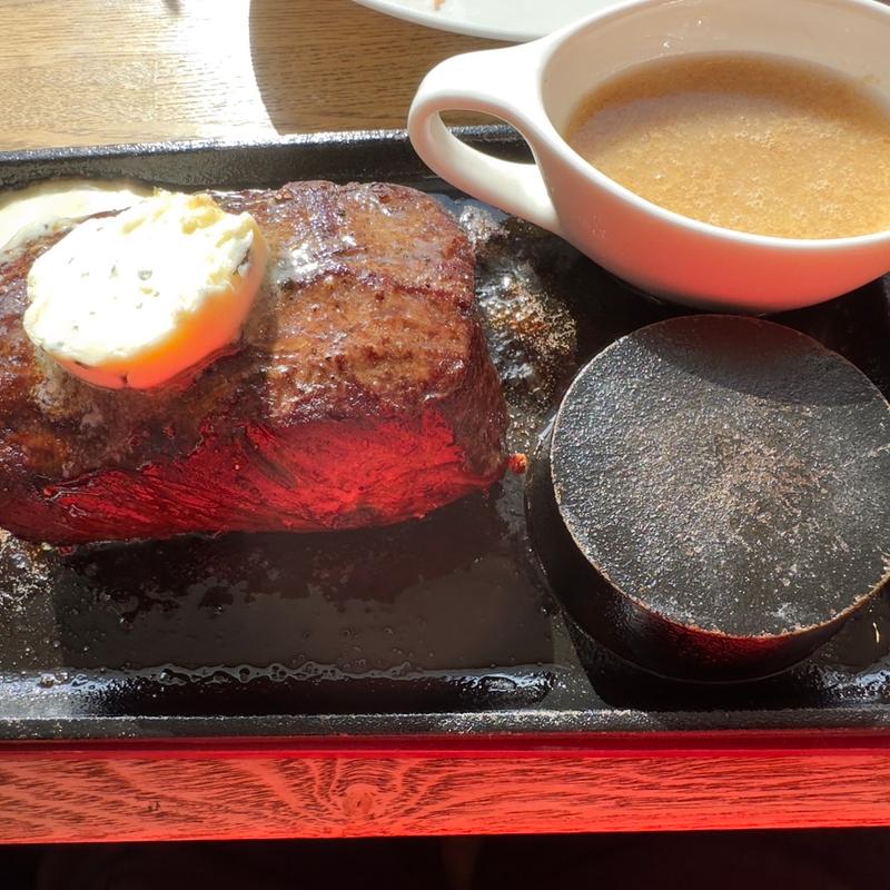 鹿肉のステーキ(鹿肉レストラン 山恵)