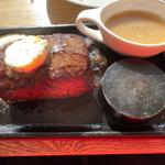 鹿肉のステーキ