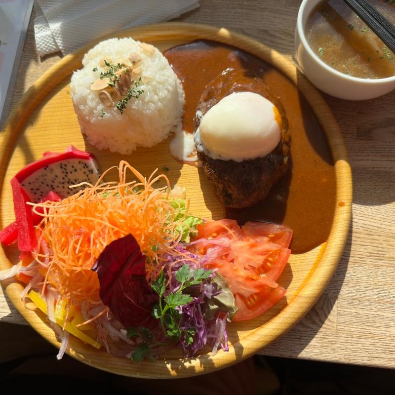 鹿肉のハンバーグステーキ(鹿肉レストラン 山恵)