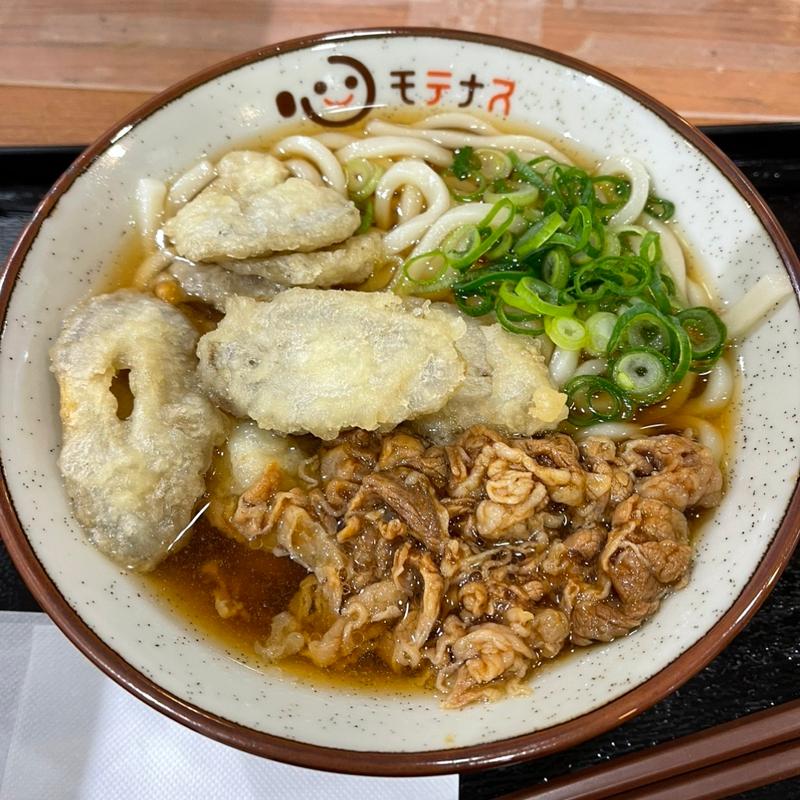 ごぼ天肉うどん(草津PA(下り))