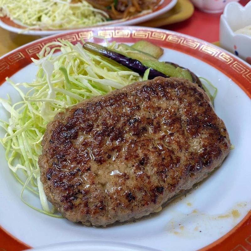 ハンバーグ定食(長崎ちゃんぽん 福々亭)