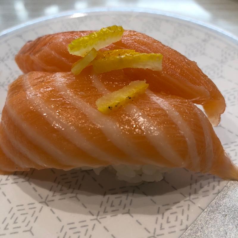 ゆず塩サーモン(はま寿司 恵庭店)