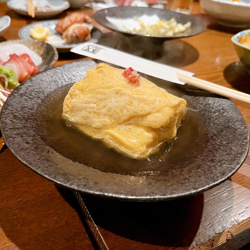 出汁巻き玉子蟹身入り(都民酒場魚金)