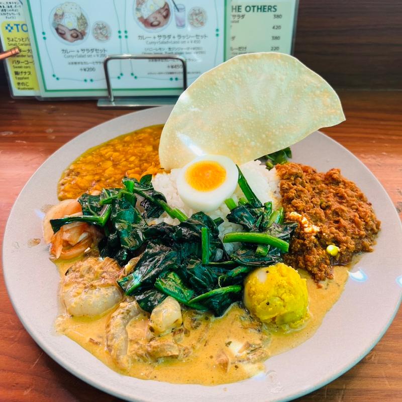 海老カレー＆キーマ＆MIX豆(FISH 新宿店（フィッシュ）)