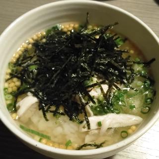 鶏出汁茶漬け(信州蕎麦・鶏 個室居酒屋 八兵衛)