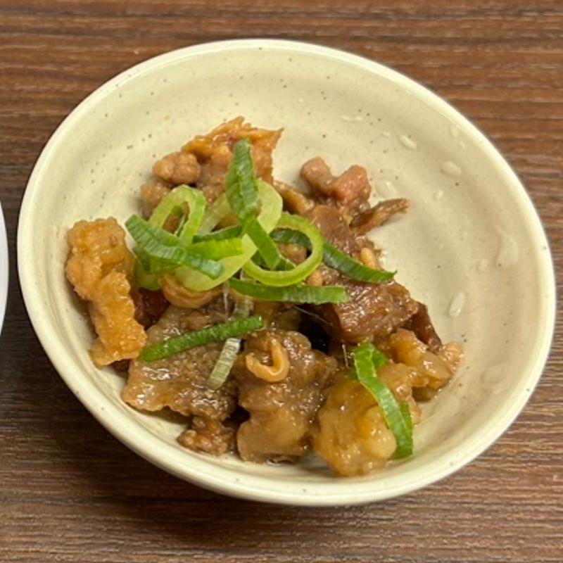 お通し(肉)(背脂醤油ラーメン 谷口商店)