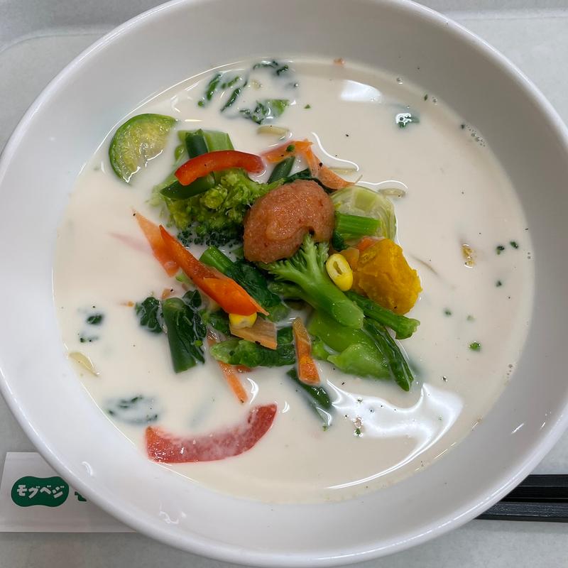 春野菜のクリームちゃんぽん明太子添え(リンガーハット　ゆめタウン広島店)