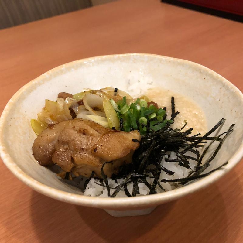小焼き鳥とろろ丼(夢庵 カリブ梅島店)