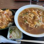スタミナラーメン+カツ丼(喜楽亭食堂 )
