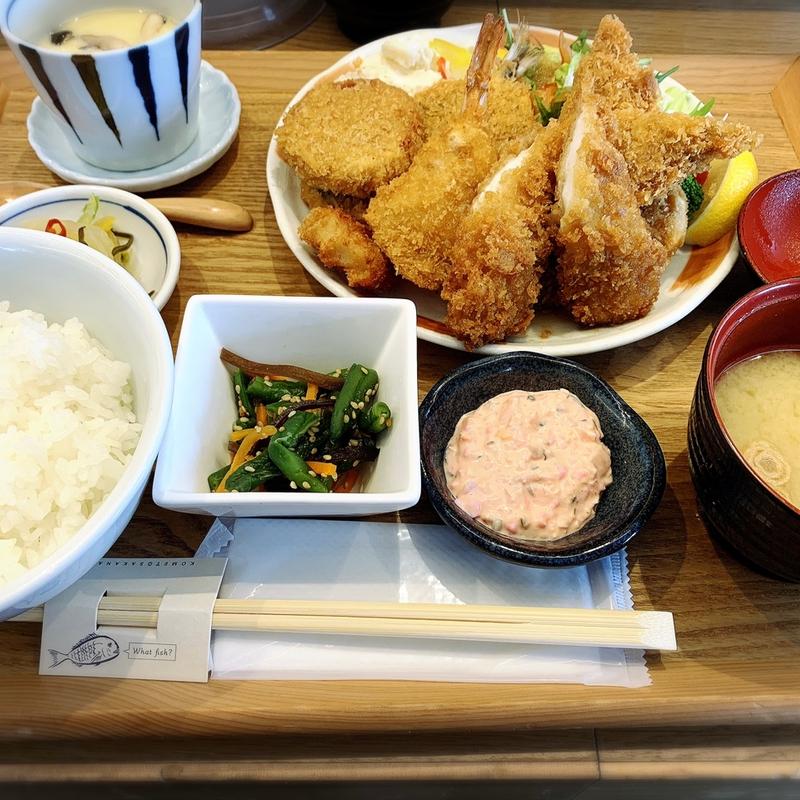 海鮮ミックスフライ御膳(米と魚)