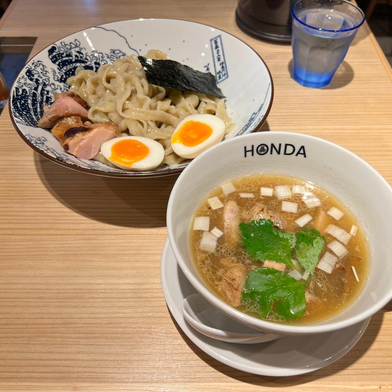 自家製手揉み上つけ麺塩(本田麺業 神田西口駅前店)