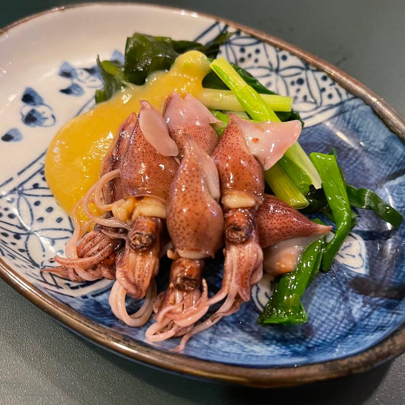 ホタルイカ辛子酢味噌(酒の店 ななや)