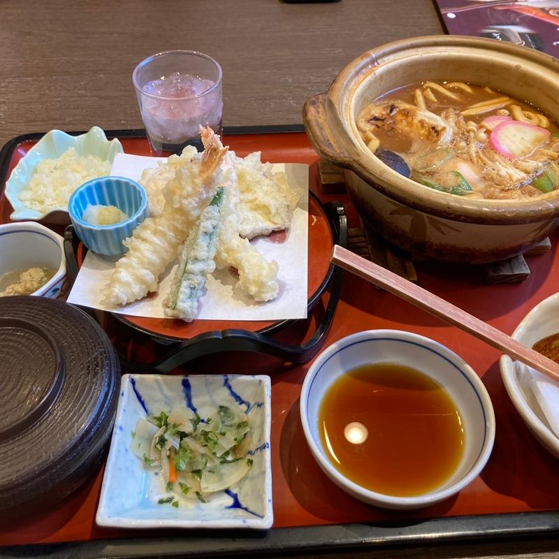 四川風味噌煮込みうどん定食(和食麺処サガミ 関マーゴ店)