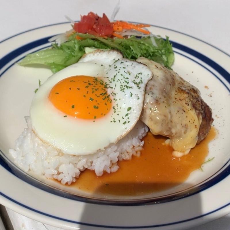 和牛入りチーズハンバーグロコモコライス(Butter)