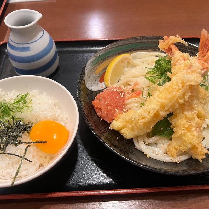 海老天明太子ぶっかけ　たまごかけご飯(多度津 （たどつ）)