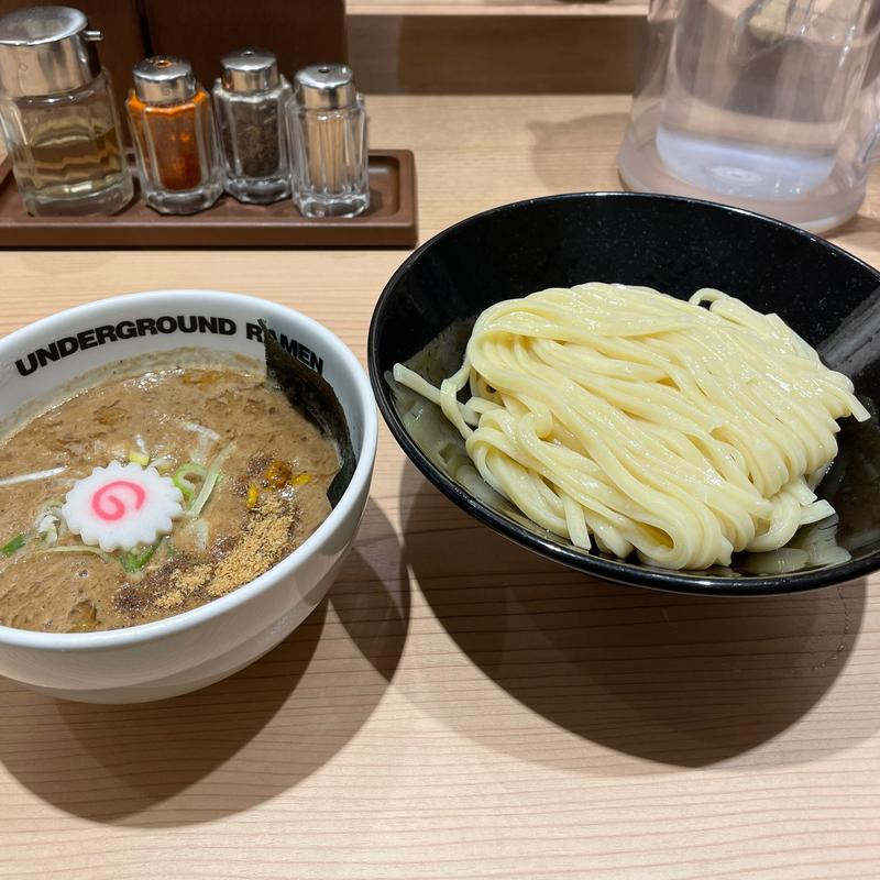 つけめん(濃厚)(頑者 UNDERGROUND RAMEN 川越駅店)