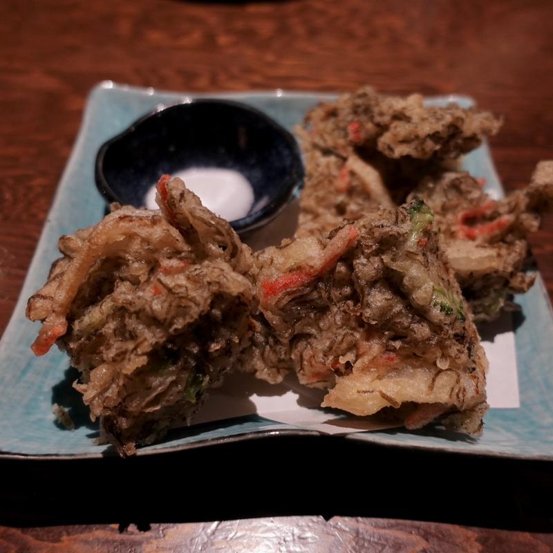 もずくの天ぷら(島の居酒屋　眞丑 （マウシ）)