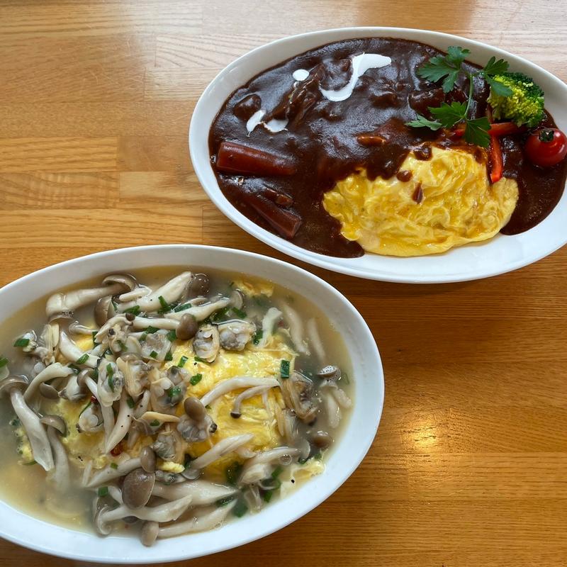 アサリのスープパスタ(オムトロ)