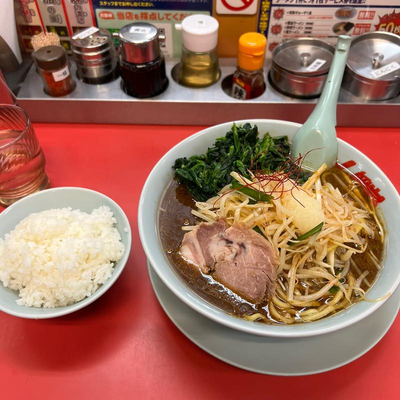 熟成味噌もやしラーメン(ラーメン山岡家 越谷レイクタウン店)