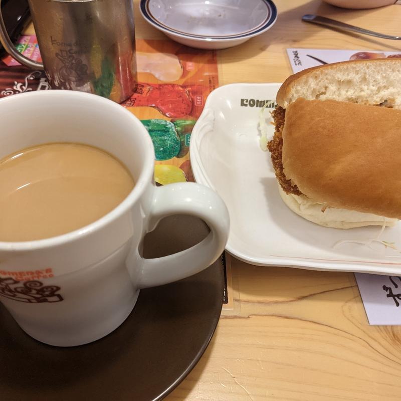 エビカツサンド(コメダ珈琲)