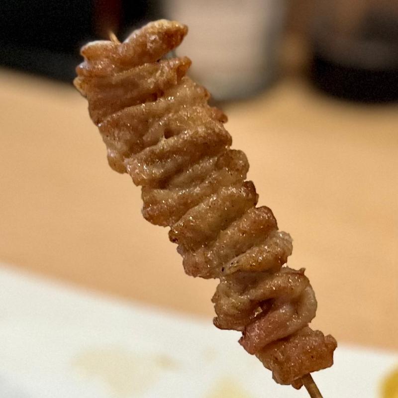 ひな皮(炭火焼鳥 ふじとり)