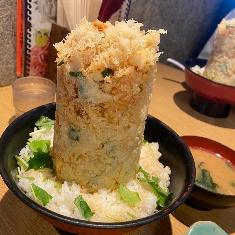 海鮮かき揚げ丼(魚河岸丸天 魚河岸店)