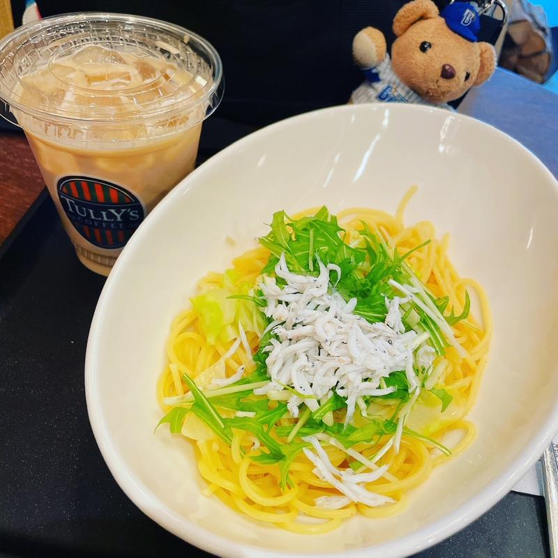 釜揚げしらすと水菜の瀬戸内レモンパスタ(タリーズコーヒー 横須賀中央店)