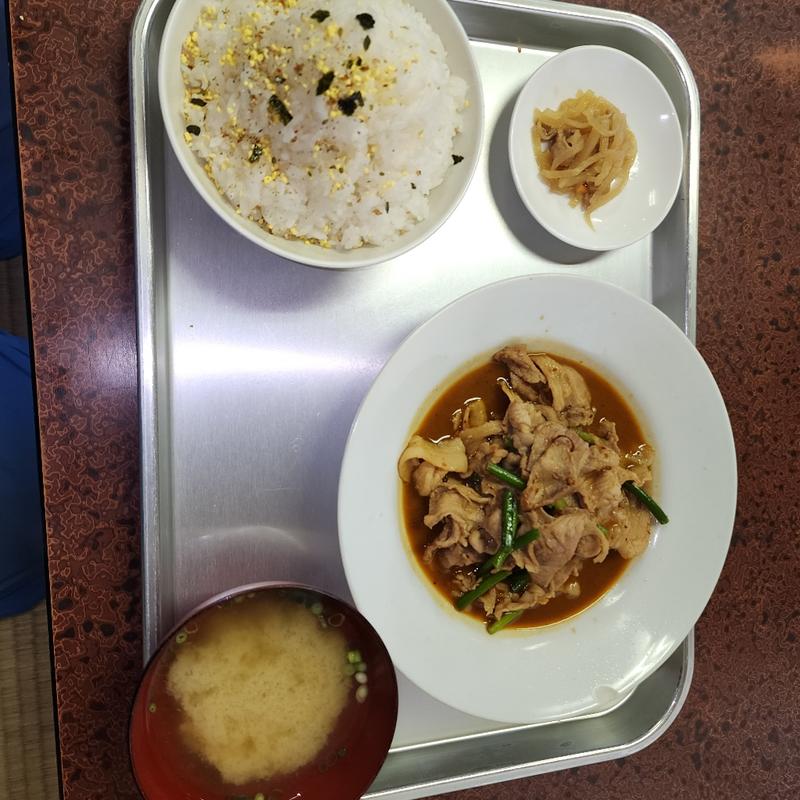 ホルモン焼定食(ふじや食堂)