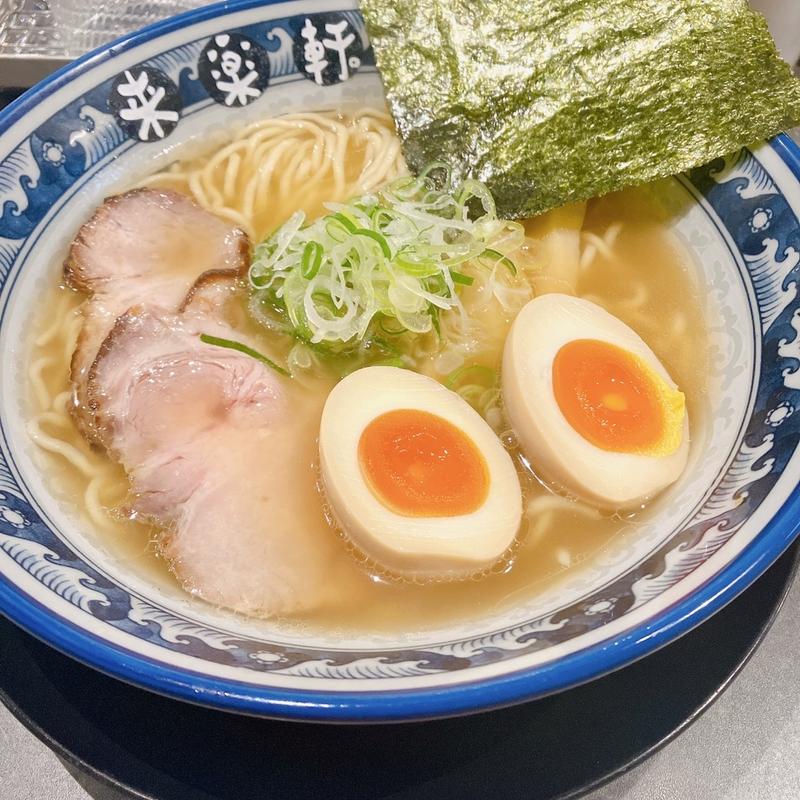 手揉みラーメン(自家製麺 手もみラーメン 来楽軒 みよし店)