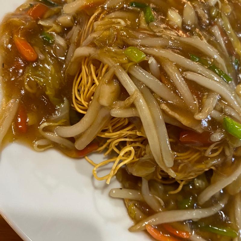 あんかけ焼きそば(化世沢食堂)