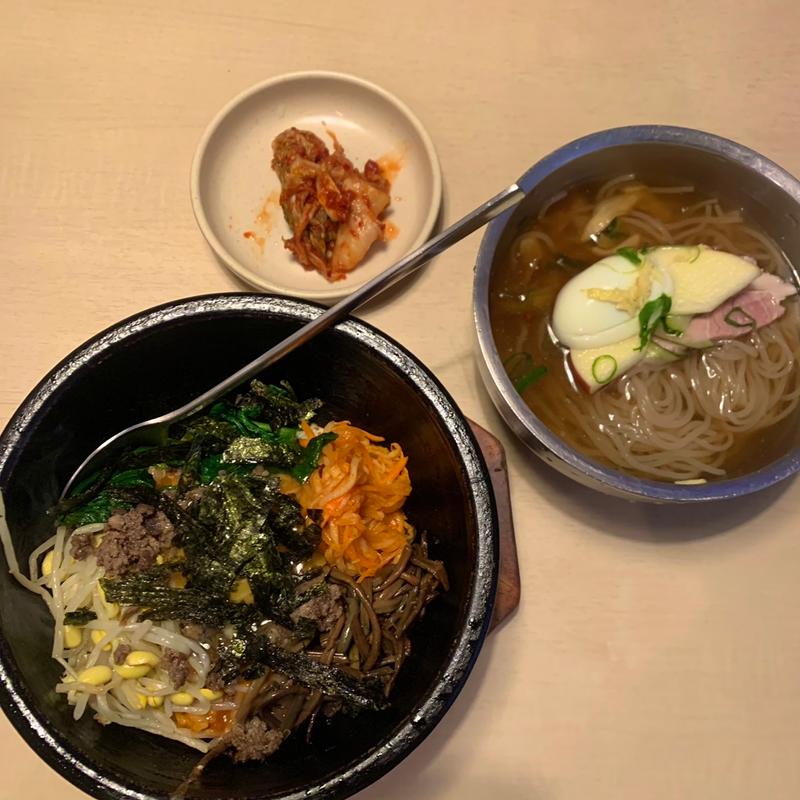 石焼ビビンバセットA(冷麺館 生野本店)