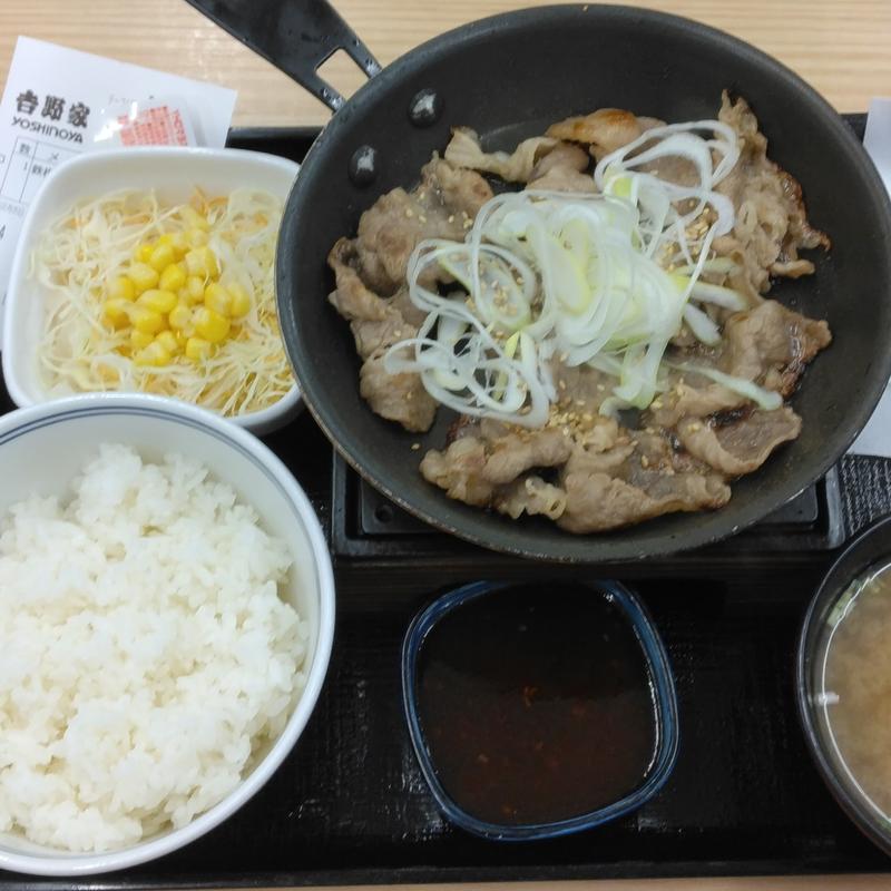 鉄板牛カルビ定食(吉野家 仙台イービーンズ店 )