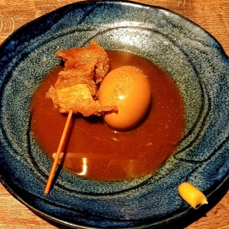 海老味噌おでん(たまご  和牛牛すじ)(串あげ草馬)