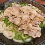 塩豚ねぎうどん　(中盛)(はなまるうどん　仙台おおまち店)