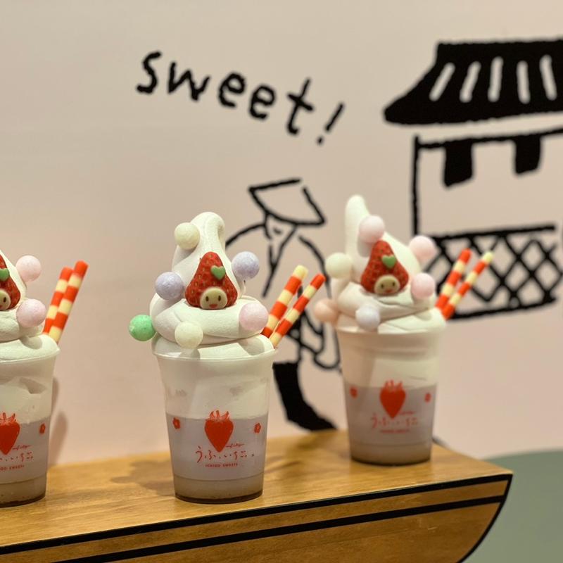 苺プリンパフェ(倉敷うふ、いちご。)