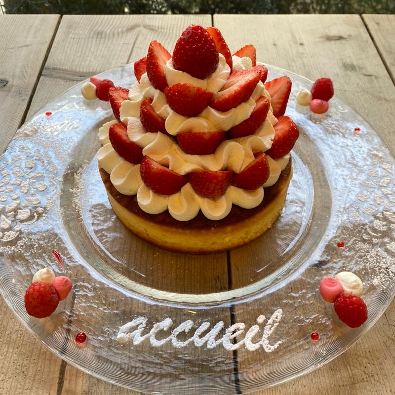 スイートフラワーベリー（あまおう）(カフェ アクイーユ 恵比寿)